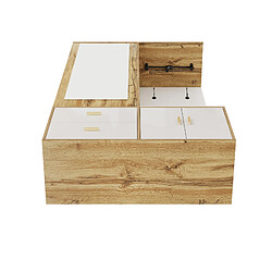 Okwish Armoire vestiaire porte-manteau - Blanc pas cher