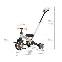 Avis Tricycle Qplay Stager 3-en-1 Marron