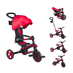 Globber Tricycle EXPLORER FOLDABLE V2 4 EN 1 Rouge