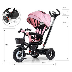 Avis Tricycle Milly Mally Movi Noir-Rose