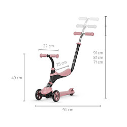 Avis Trottinette Qplay Sema 3-en-1 Rose