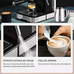 Cafetière Expresso 20 Bars Avec Mousseur à Lait HIBREW H5 Argent pas cher