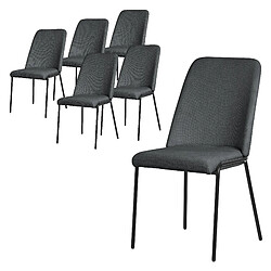 ML-Design Lot de 6 chaises de salle à manger Chaise de salon Chaise de cuisine Chaise remb