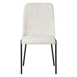 Avis ML-Design Lot 2 chaises de salle à manger rembourrées beige polyester pieds en métal