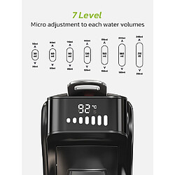 Cafetière à Dosettes - Pression 6 En 1 - 20 Bars HIBREW H1B Noir pas cher