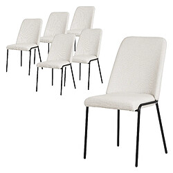 ML-Design Lot de 6 chaises de salle à manger Chaises de salon Chaises de cuisine Chaise re