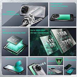 OUKITEL WP62 6,6" Smartphone Incassable Android 15 - 16Go+512Go 11000mAh 108MP NFC