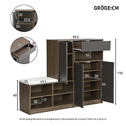 Acheter Okwish Banc à chaussures - Gris