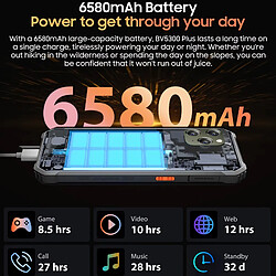 Smartphone robuste Blackview BV5300 Plus Android 13 8 Go 128 Go Orange