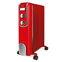 Radiateur bain d'huile 2000w rouge - SCHV709R - SCHOLTES