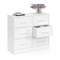 Acheter Idmarket COMMODE 6 TIR UPPAH BLANC