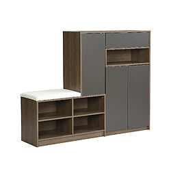 Avis Okwish Banc à chaussures - Gris