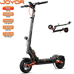 Trottinette électrique Pliable Joyor T6E 10" Moteur 500W 18AH Portée Maximale 70Km Noir