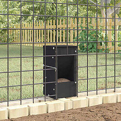Acheter vidaXL Distributeur pour lapins Noir 12,5 x 12,5 x 25 cm