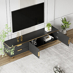 Blossom paris Meuble TV baroque - Noir pas cher