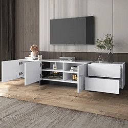Avis Blossom paris Meuble TV minimaliste - Blanc et noir