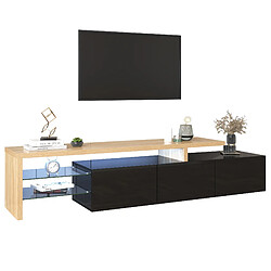 Blossom paris meuble TV LED - Noir