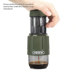Machine à Expresso Portable HiBREW 2 En 1 Pour Capsules Et Café Moulu Cafetière à Piston H4D