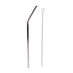 Paris Prix Lot de 4 Pailles & Goupillon Cocktail 21cm Argent