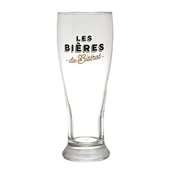 Paris Prix Coffret 4 Verres à Bières Bistrot 47cl Transparent