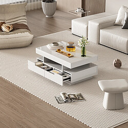 Blossom paris Table basse ronde LED - Blanc