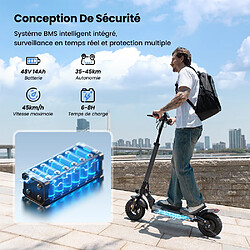 Trottinette électrique Pliable iScooter W9 10" Moteur 1000W 14AH Max Autonomie 45Km Noir