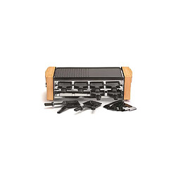 Appareil à raclette 8 personnes 1200w - KC.WOODLUX8 - KITCHEN CHEF