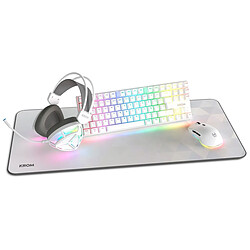 clavier et souris Krom NXKROMKLASS Blanc