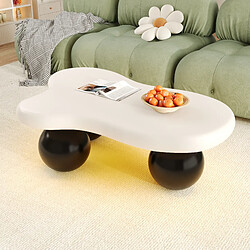 Blossom Paris Table basse style nuage avec LED, 16 couleurs, design rond, moderne et tendance pour salon ou chambre d’enfant.