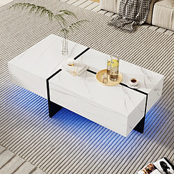 Blossom paris Table basse effet marbre - Blanc