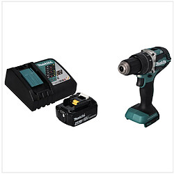 Makita DHP 484 RM1 Perceuse-visseuse à percussion sans fil 18 V 54 Nm Brushless + 1x batterie 4,0 Ah + chargeur