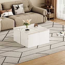 Acheter Blossom paris Table basse ronde - Blanc