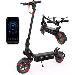 Trottinette électrique Pliable iScooter W8 Moteur 500W 10.4AH Max Autonomie 40Km Noir