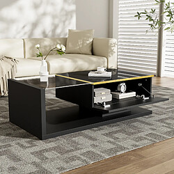 Blossom paris Table basse rectangulaire - Noir