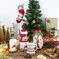 Avis The Home Deco Factory Mug avec Infuseur Noël 30cl Blanc & Or