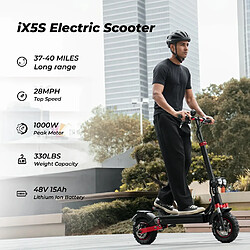 Acheter Trottinette électrique Pliable iScooter ix5S 11" Moteur 1000W 48V 15AH Max Autonomie 64Km Noir