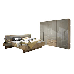 Pegane Chambre complète adulte - Chêne