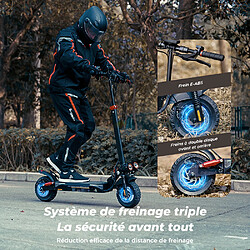 Acheter Trottinette électrique Pliable iScooter ix4 10" Moteur 800W 48V 15AH Max Autonomie 45km Noir