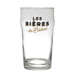 Paris Prix Coffret 4 Verres à Bières Bistrot 47cl Transparent pas cher
