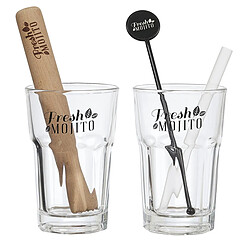 Paris Prix Coffret Mojito Avec Recette Fresh 40cm Multicolore