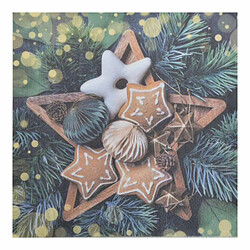 Paris Prix Lot de 20 Serviettes en Papier Gâteaux 33x33cm Naturel