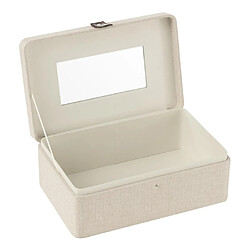 Paris Prix Boîte Pour Cosmétiques en Tissu Ericka 30cm Gris