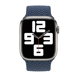 Bracelet Solo tressé pour Apple Watch | 44/45/46/49 mm - Taille 5 - Abyss Blue