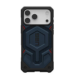 UAG Coque pour iPhone 17 Pro Max MagSafe Motif Hexagonal Série Monarch Pro Bleu foncé