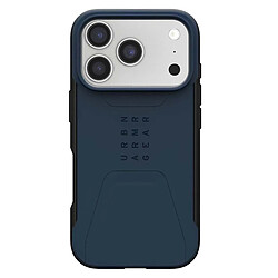 UAG Coque MagSafe iPhone 17 Pro Modèle Civilian Mallard Antichoc Bleu