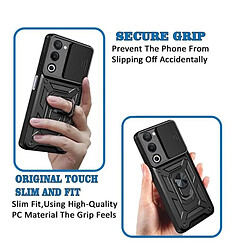 Étui Anti-Impact Magnétique Pour Fenêtre Coulissante De Défenseur Militaire PHONECARE Pour Oppo A5 5G - Noir pas cher