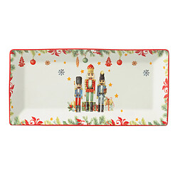 Paris Prix Assiette de Présentation de Noël Casse-Noisette 33cm Blanc