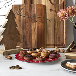 Acheter The Home Deco Factory Plateau de Présentation Tournant Noël 28cm Rouge