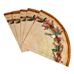 Paris Prix Lot de 12 Serviettes en Papier Couronne 32cm Naturel