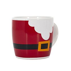 The Home Deco Factory Bol & Mug de Noël Santa 14cm Rouge pas cher